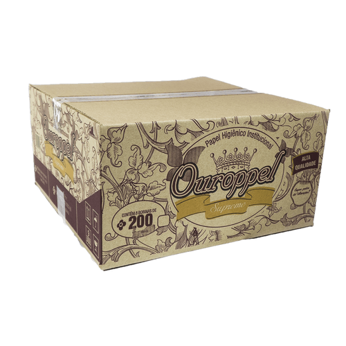 Papel Higiênico Rolão Folha Dupla Premium 8x200m Ouroppel