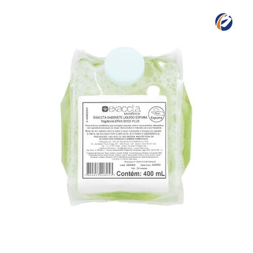 Sabonete Espuma Refil Erva Doce 400ml Exaccta Plus Trilha