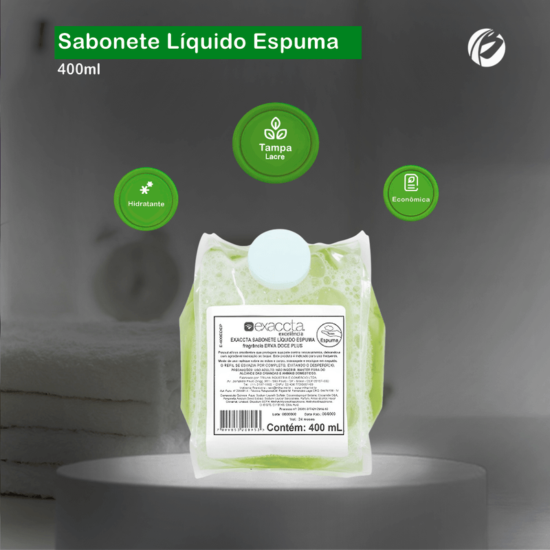 Sabonete-Liquido-Espuma-Nutritivo-Profissional-Refil-400ml-Exaccta-Trilha-107506