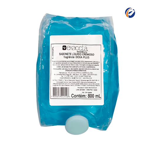 Sabonete Líquido Refil Dexa Plus 800ml Exaccta Trilha