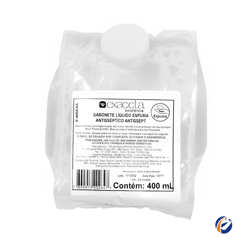 Sabonete-Espuma-Refil-Antisseptico-400ml-Exaccta-Trilha-102316