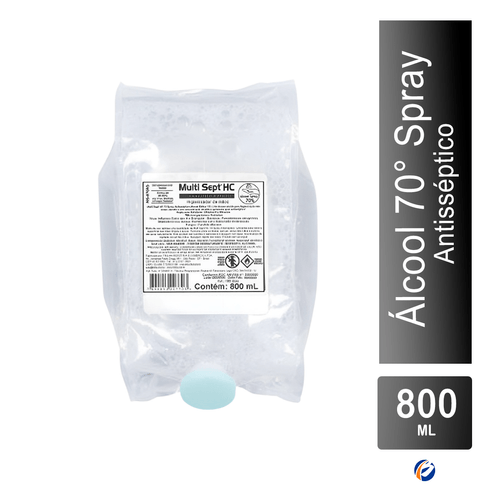Álcool Antisséptico Spray Refil 800ml Trilha
