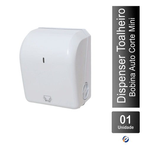 Dispenser Bobina Auto Corte Mini Branco Exaccta Plus Sustentável