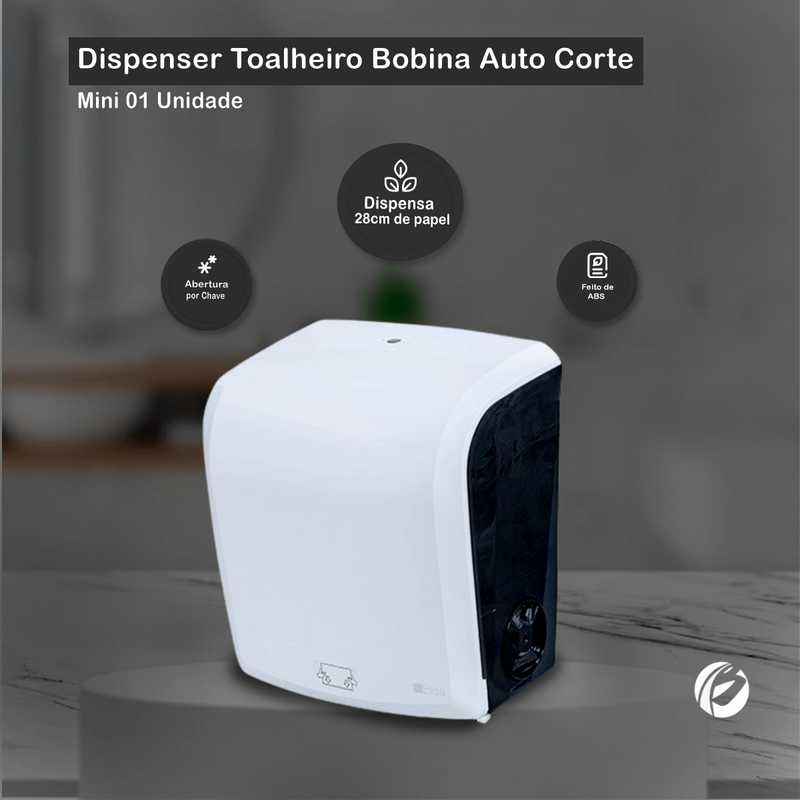 Dispenser-ABS-Toalheiro-Bobina-Auto-Corte-Branco-e-Preto-Elisa-107523