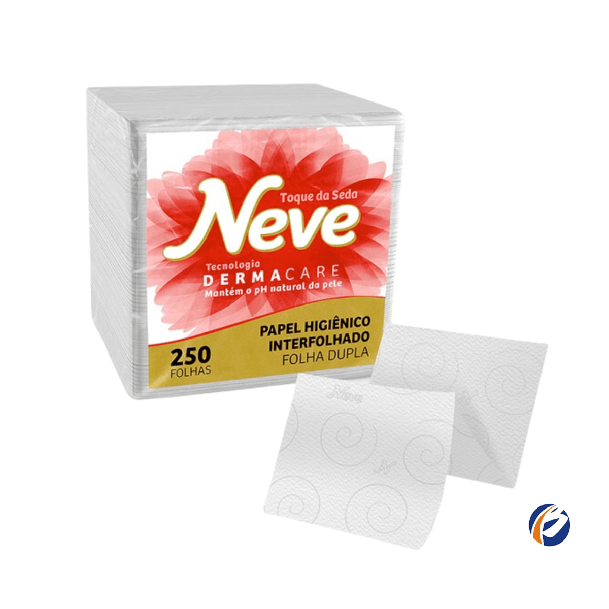 Papel Higiênico Interfolhado Folha Dupla com 250 unidades Neve