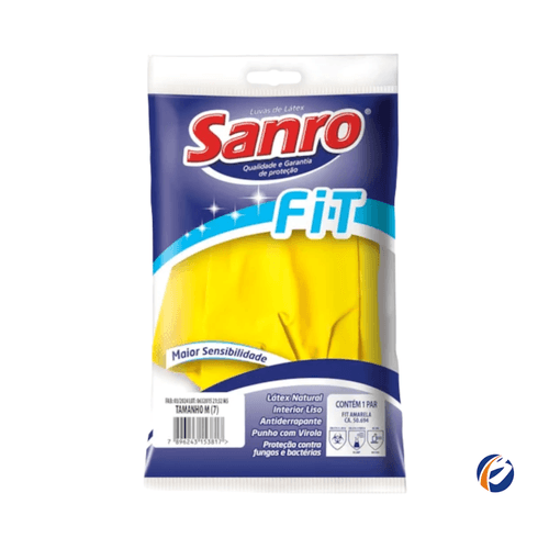 Luva Fit Amarela M CA 50694 Sanro