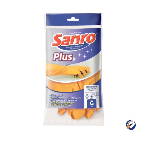 Luva Plus Laranja G CA 6110 Sanro