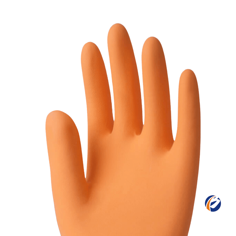 Luva-Latex-Forrada-Multiuso-Laranja-Tamanho-G-Sanro-101031