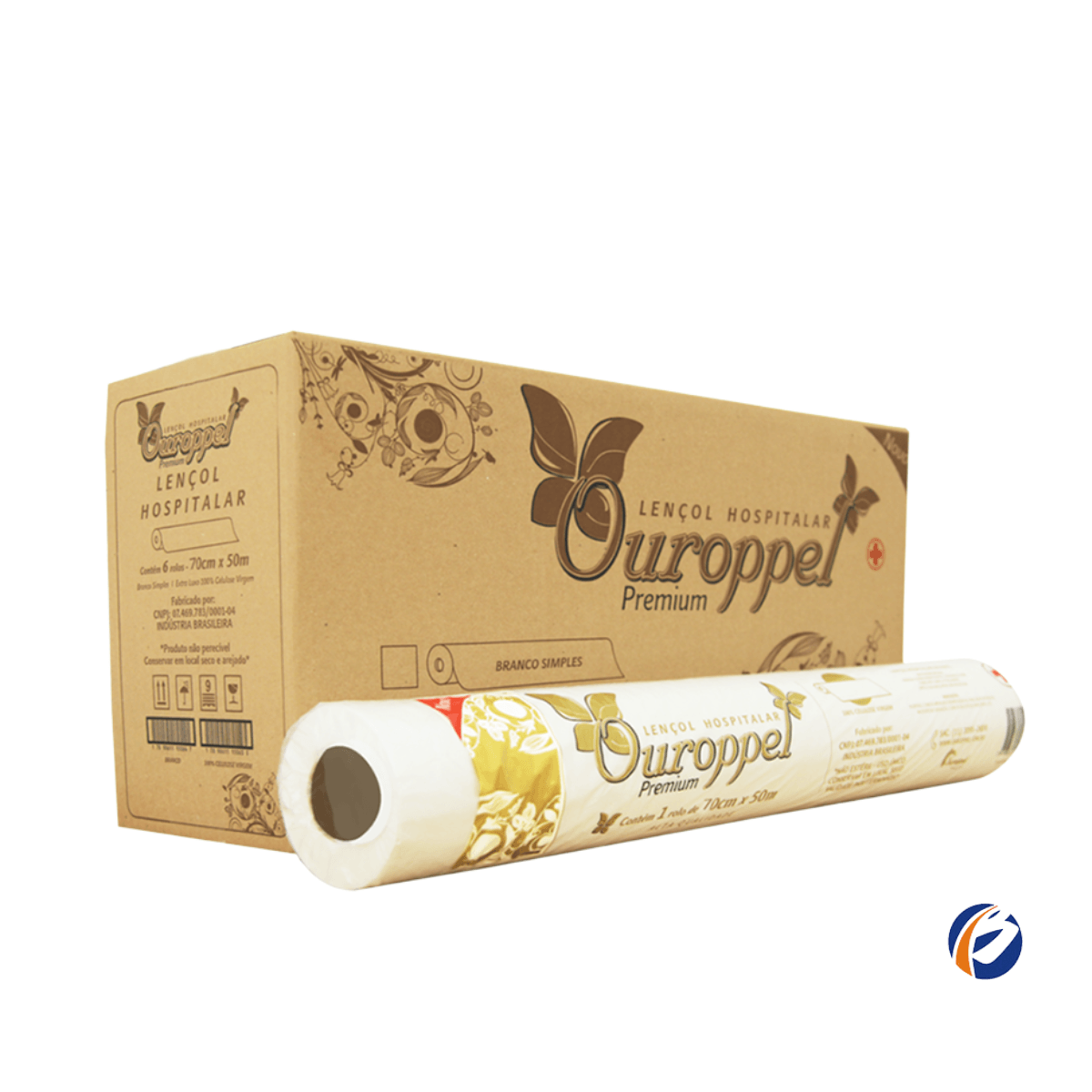Lençol Hospitalar 70cmX50m Ouroppel Premium