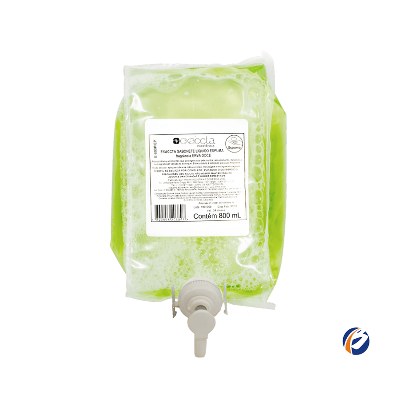 Sabonete-Espuma-Refil-Erva-Doce-800ml-Exaccta-Plus-Trilha-106899