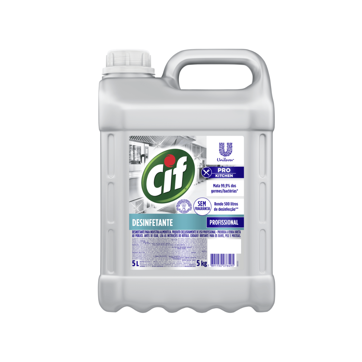 Desinfetante Profissional Sem Perfume 5L Cif