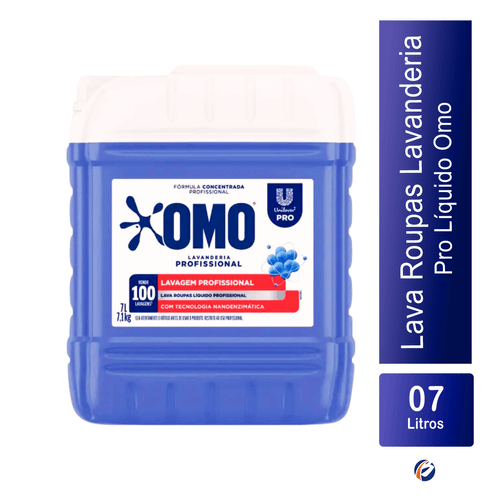 Lava Roupas Lavanderia Pro Líquido 7L Omo
