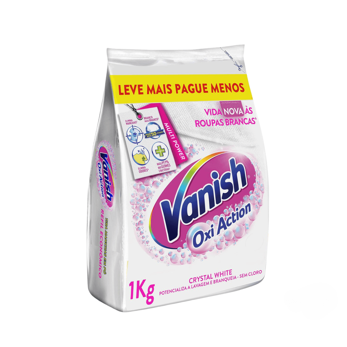 Alvejante em Pó Oxi Action White 1kg Vanish