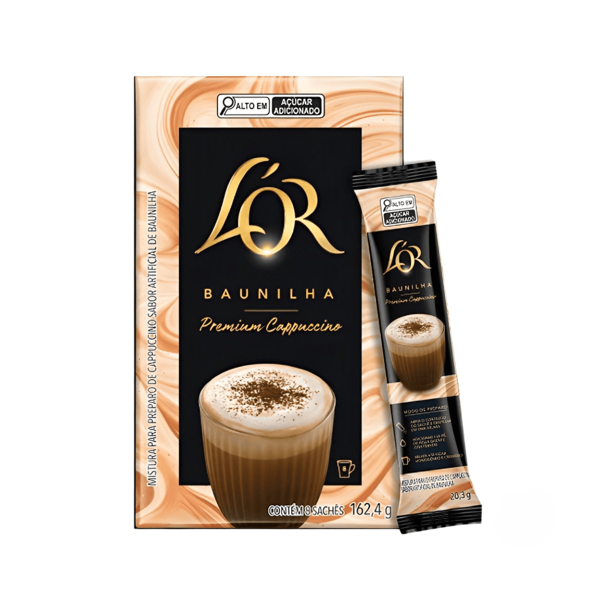 Cappuccino Baunilha Stick 8x20,3g L'or