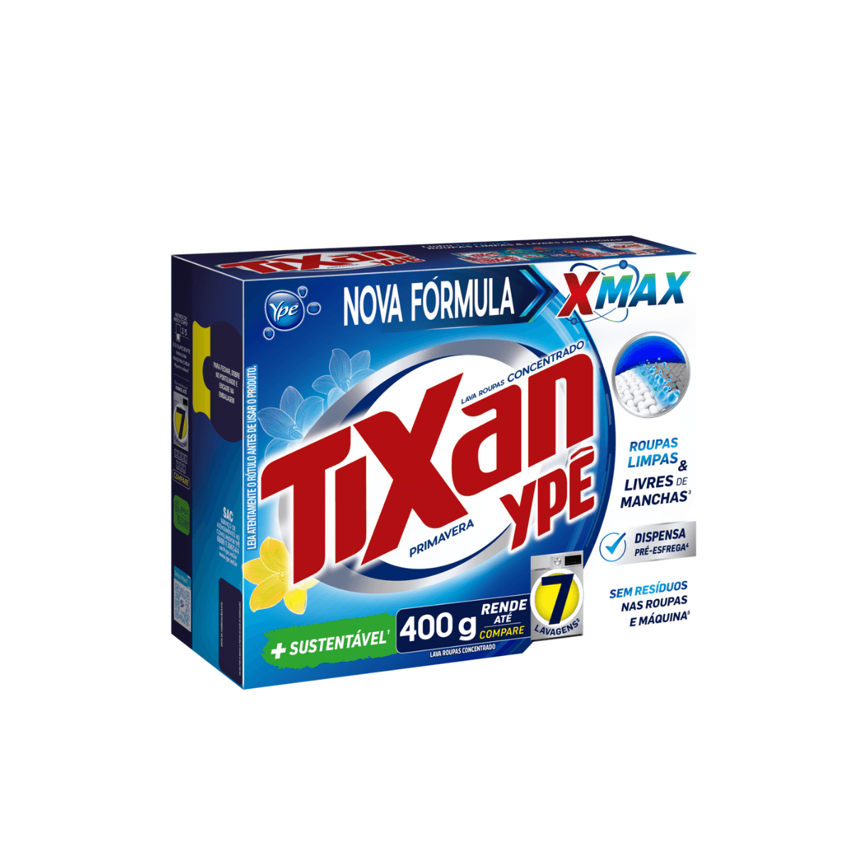 Lava Roupas em Pó Primavera 400g Tixan Ypê