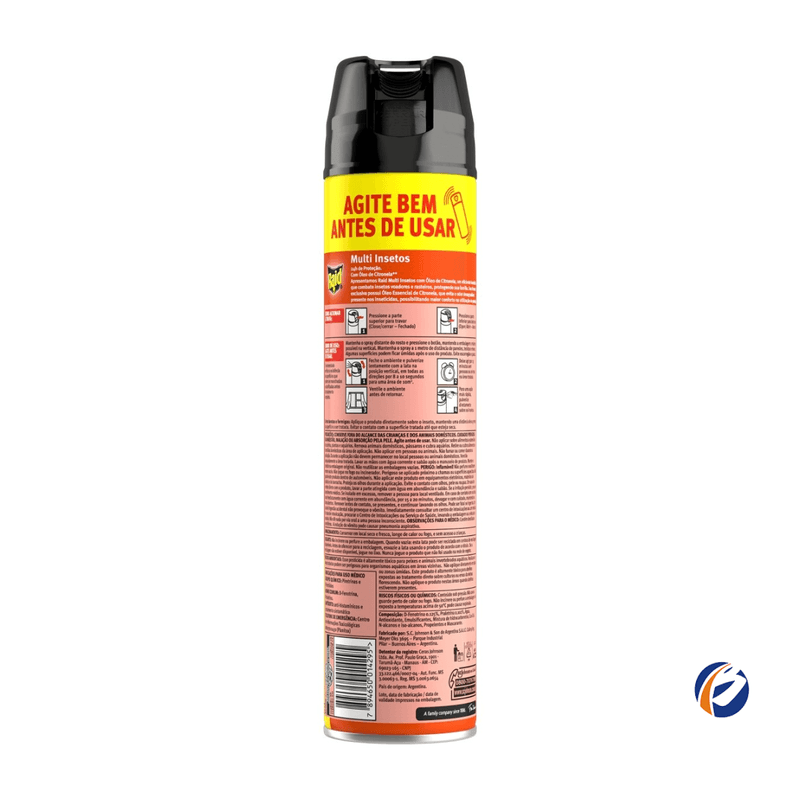 Inseticida Aerossol Perfumado Oleo de Citronela Promocional 420ml Raid 103453.png