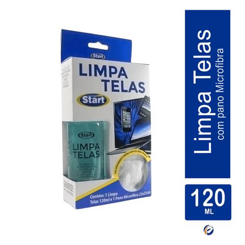 Limpa Telas 120ml + Pano Microfibra Start