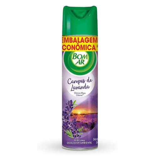 Odorizador Campos de Lavanda Embalagem Econômica 360ml Bom Ar