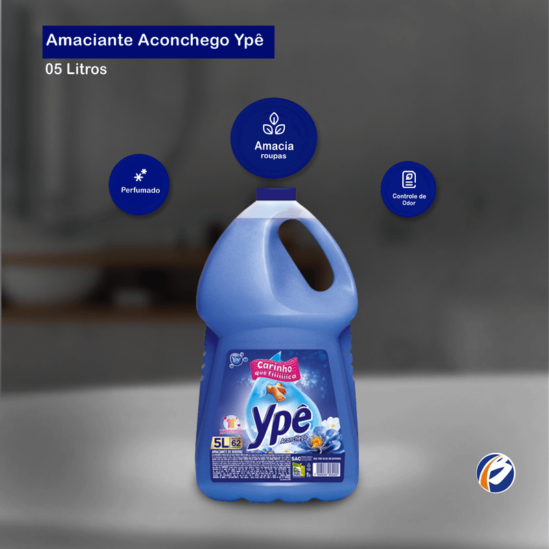 Amaciante Aconchego Amacia Roupas 5L Ype 104012.png