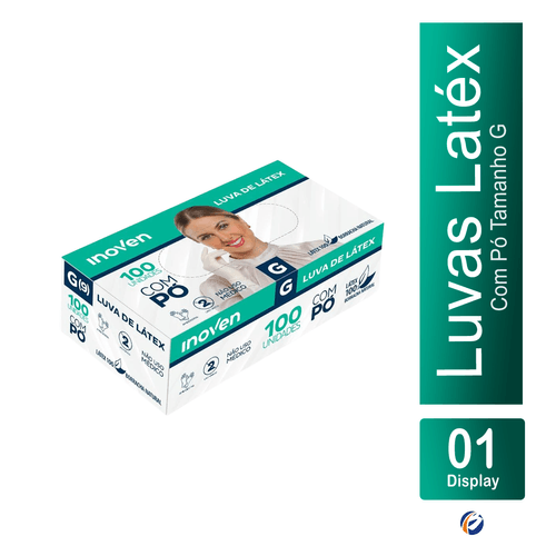 Luva de Procedimentos com Pó CA 45332 G com 100 unidades Inoven