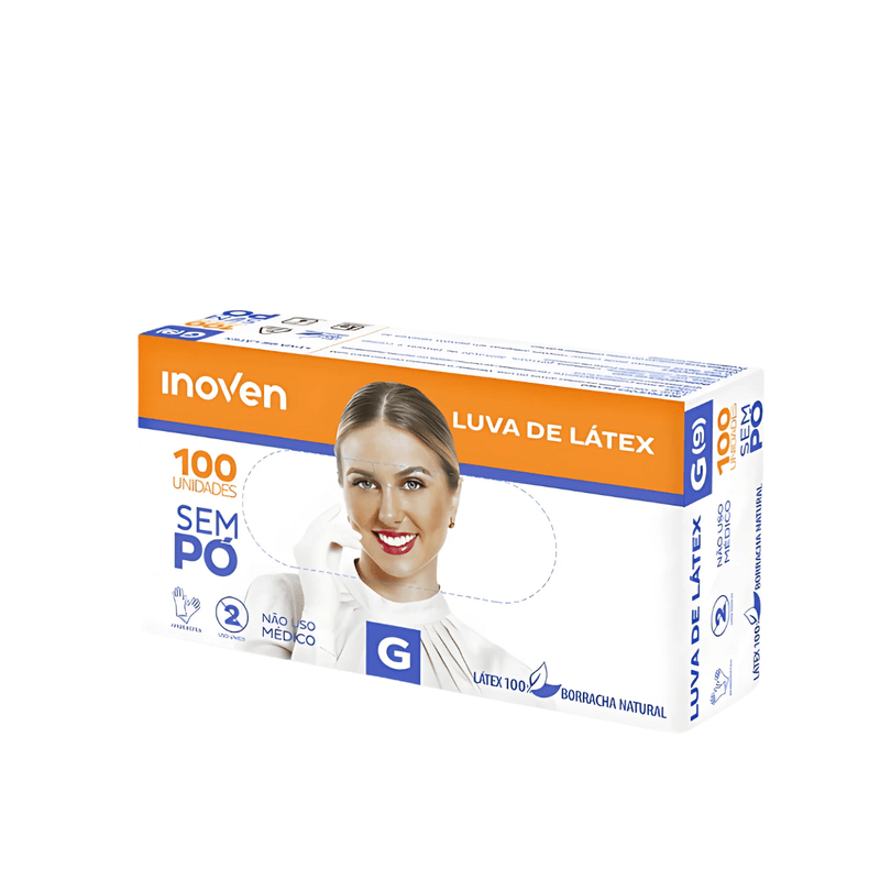 Luva Latex Com Po Tamanho G com 100 unidades Inoven 103417.png