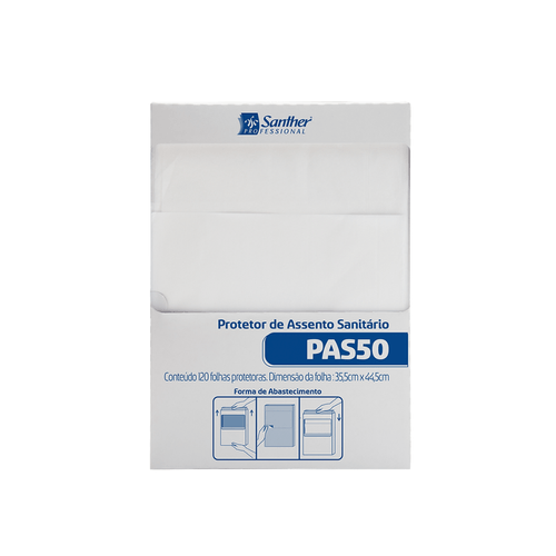 Protetor de Assento Sanitário com 120 unidades Santher