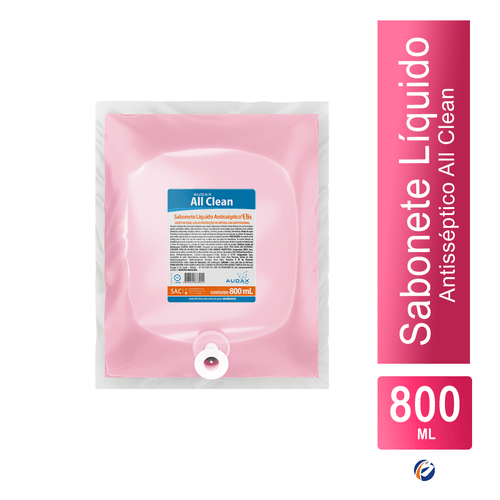 Sabonete Espuma Antisséptico 800ml Refil Elis All Clean