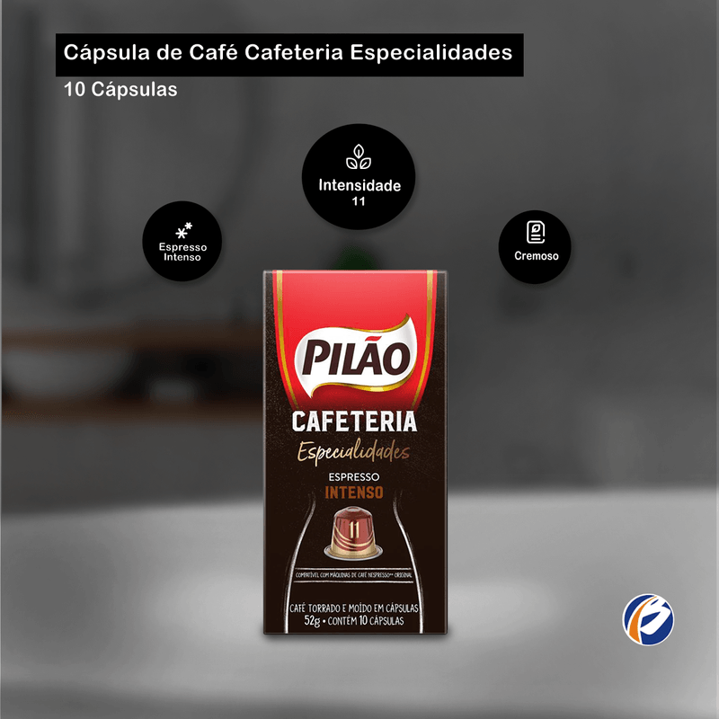 Capsula de Cafe Cafeteria Especialidades Intensidade 11 Cremoso 10x5,2g Pilao 103642.png
