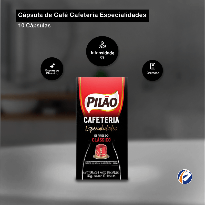 Capsula de Cafe Cafeteria Especialidades Intensidade 09 Cremoso 10x5,2g Pilao 103641.png