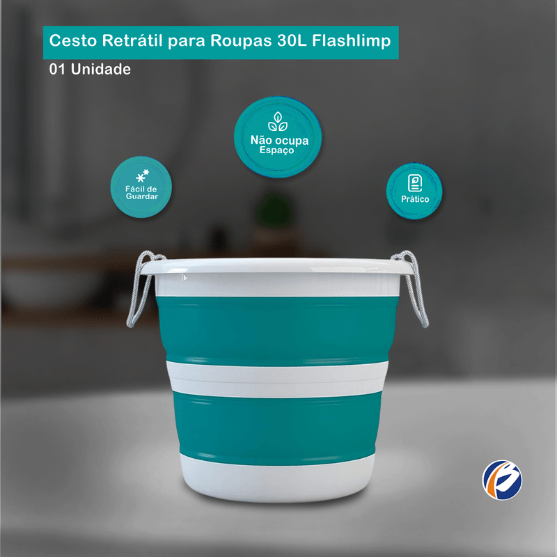 Cesto Retratil Lavanderia 30L Flashlimp 102089.png