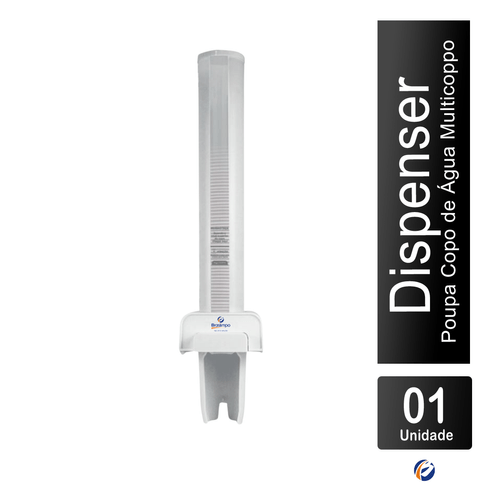 Dispenser Poupa Copo de Água Multicoppo com Logo Braslimpo