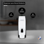 Dispenser para Alcool de 800ml Preto e Branco Kimberly 105748 -2-.png