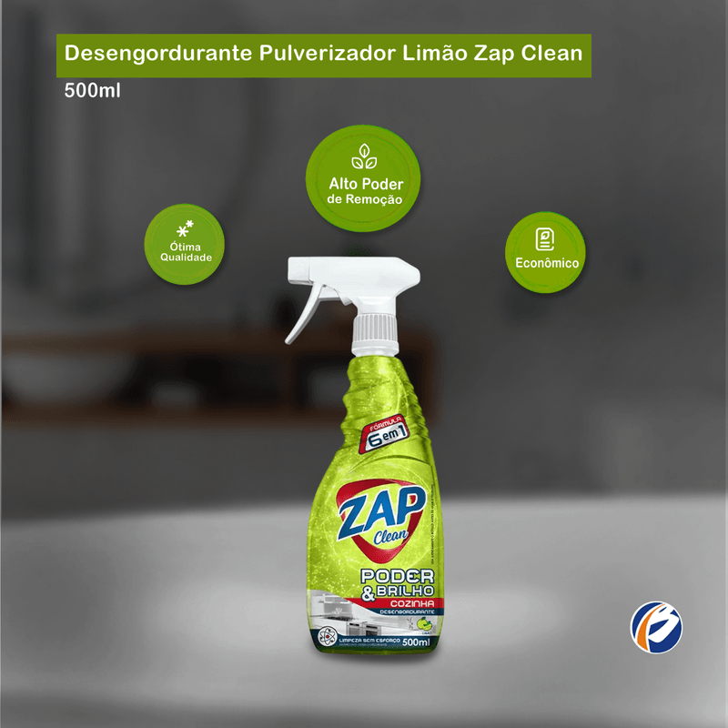 Desengordurante Pulverizador de Limao 500ml Zap Clean 102827.png