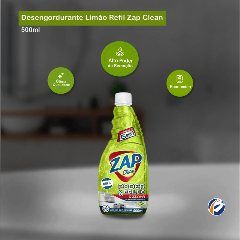 Desengordurante de Limao 500ml Zap Clean 102828.png