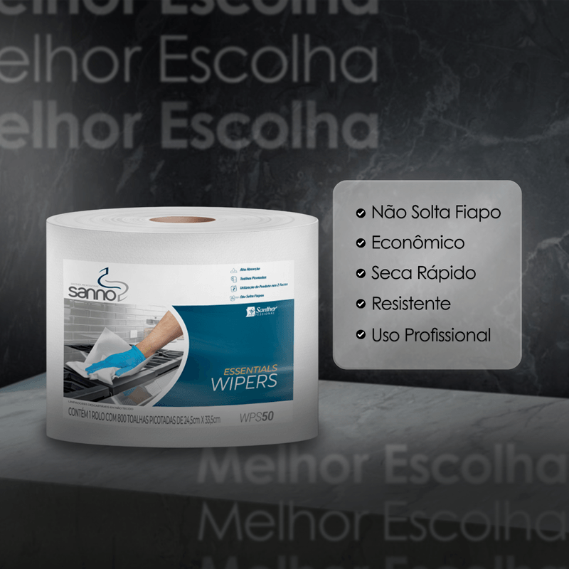 Pano Multiuso Wiper WPS50 Limpeza com 800un Sanno 105096.png