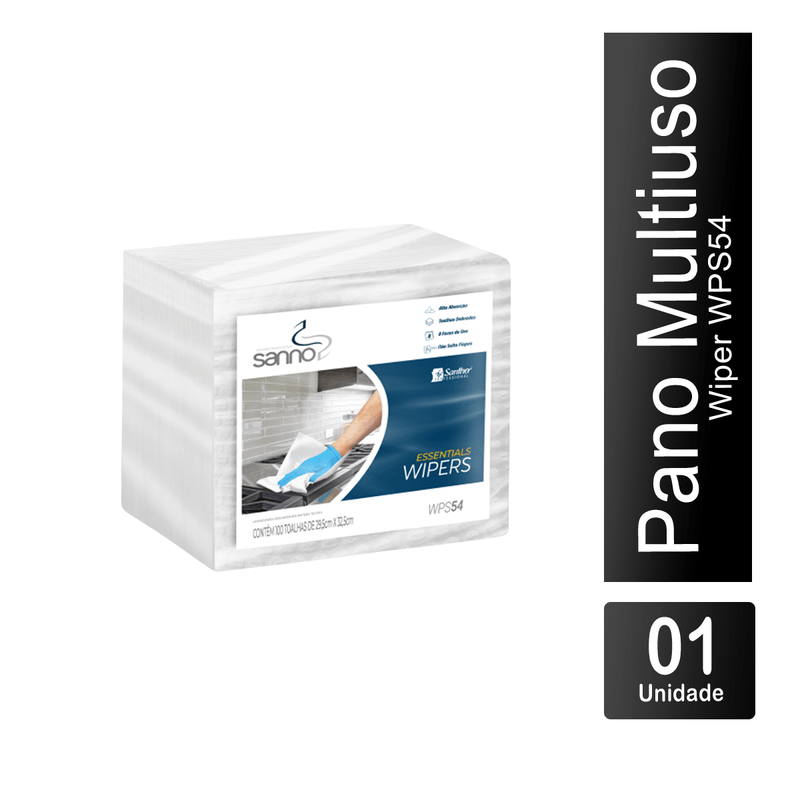 Pano Multiuso Limpeza Wiper WPS54 com 100un Sanno 105097.png