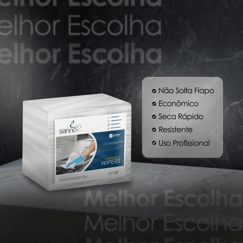 Pano Multiuso Wiper WPS54 Limpeza com 100un Sanno 105097.png