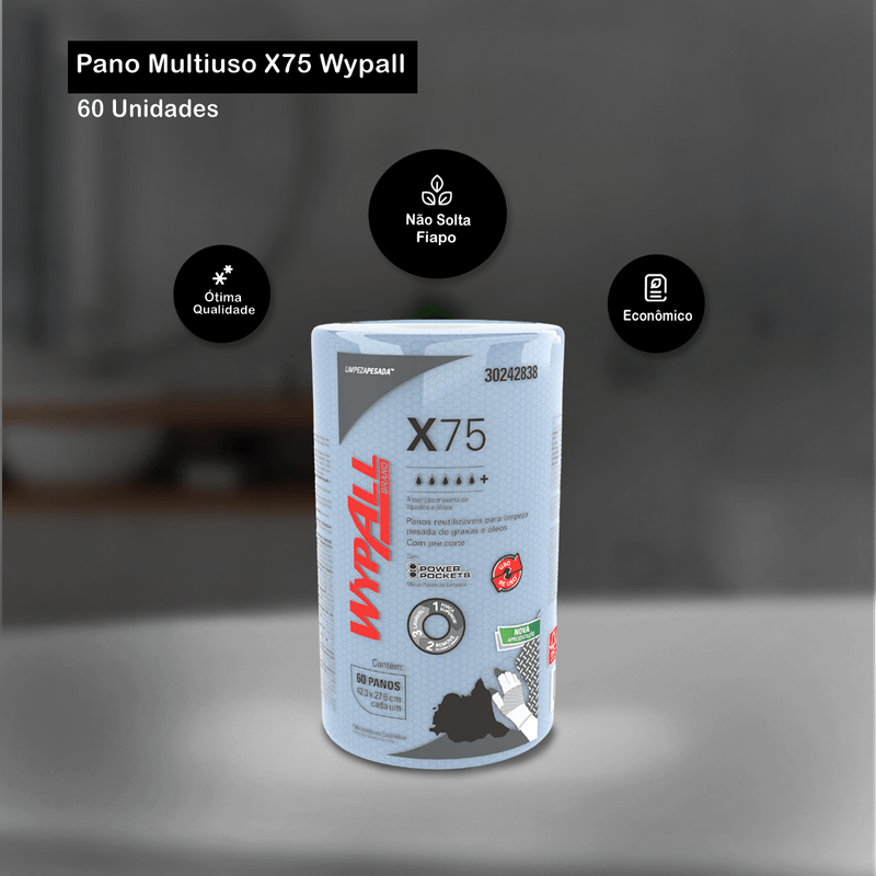 Pano Multiuso X75 60 Unidades Wypall 104996.png