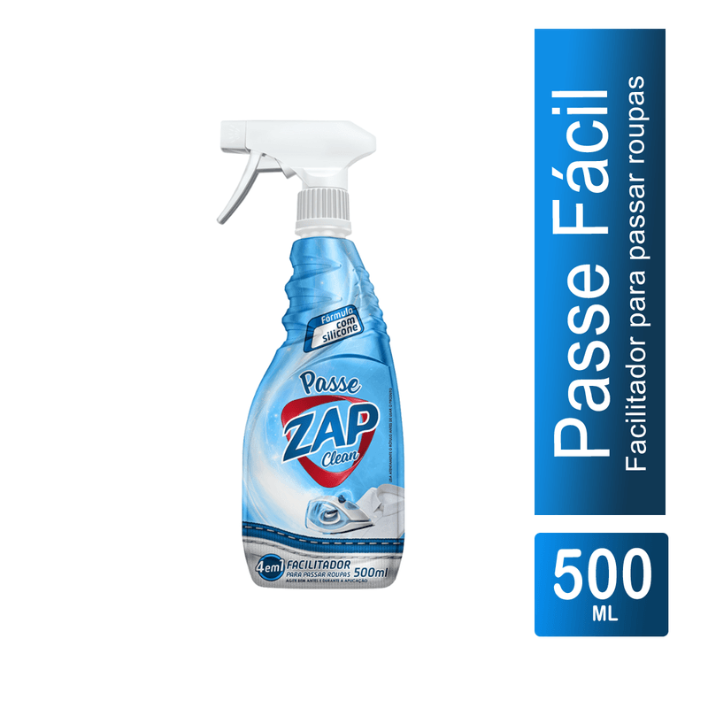 Facilitador para Passar Roupas Pulverizador 500ml Zap Clean 102829.png