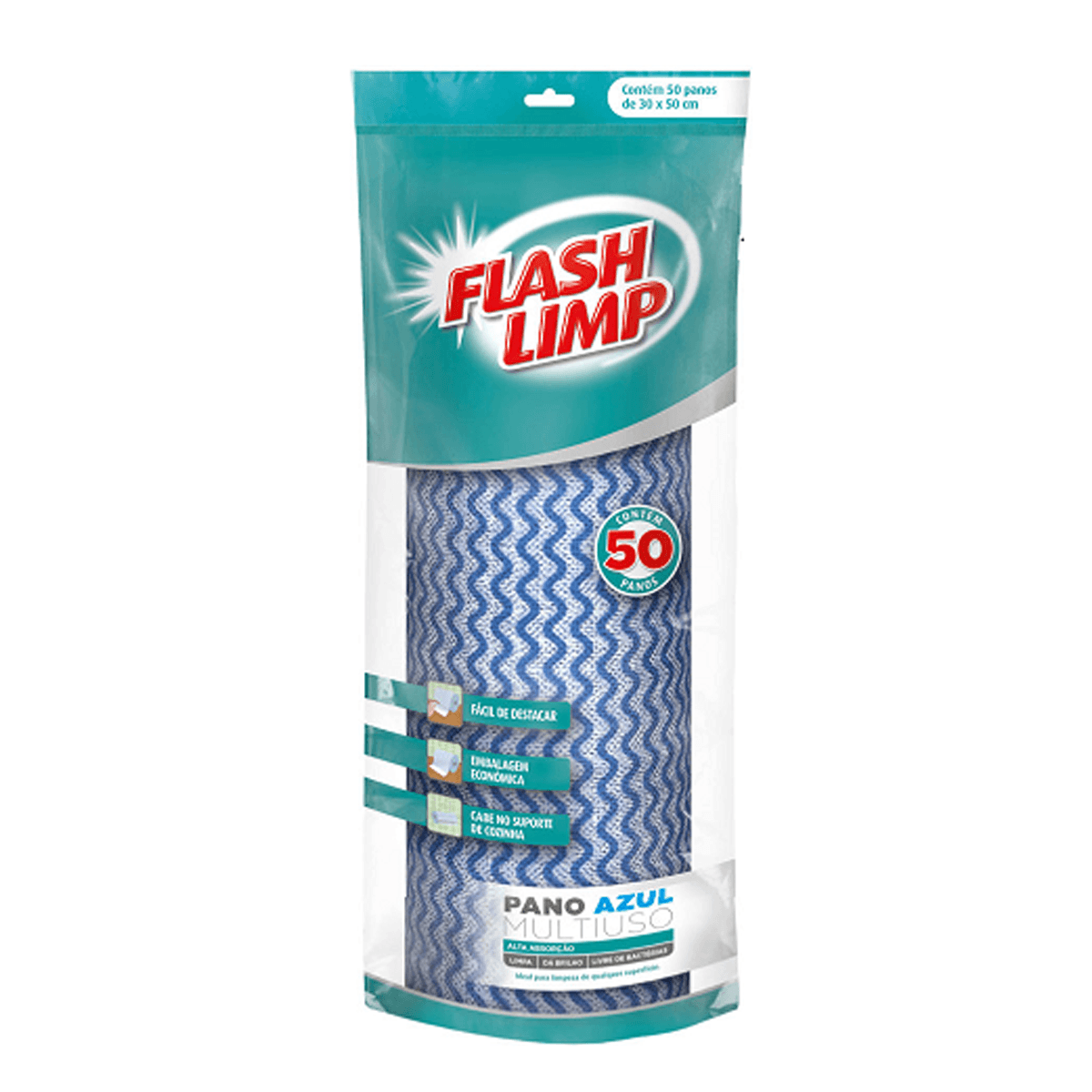 Pano Multiuso Azul Flashlimp 21x29cm