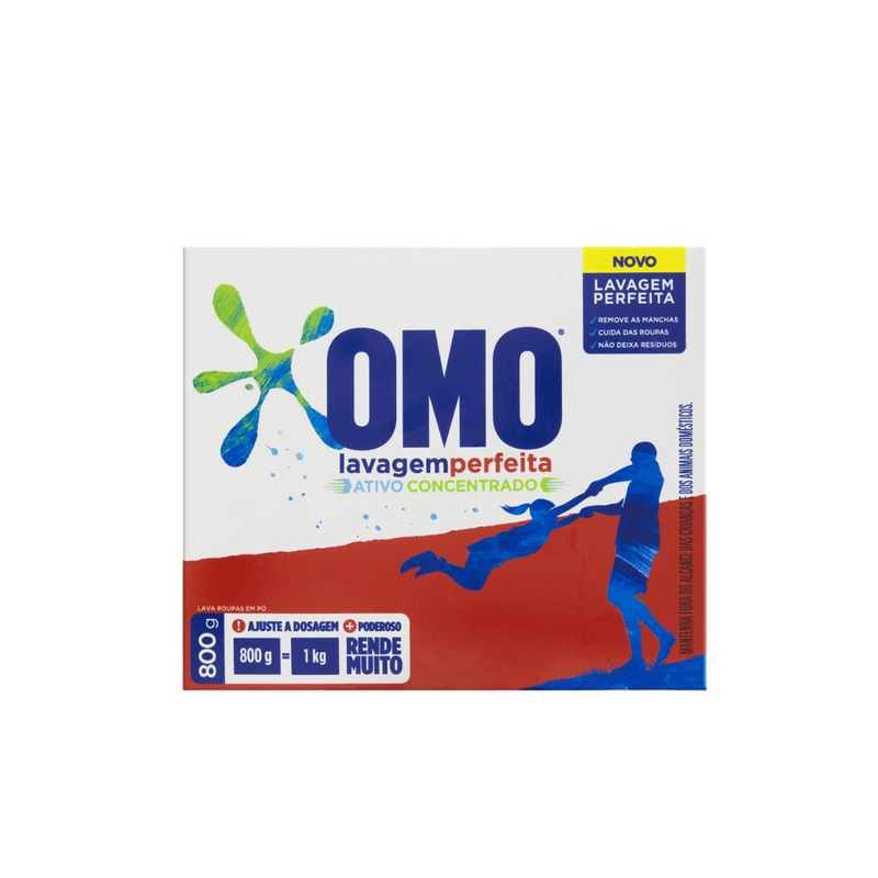 Sabao em Po Lavagem Perfeita 800g Omo 101730