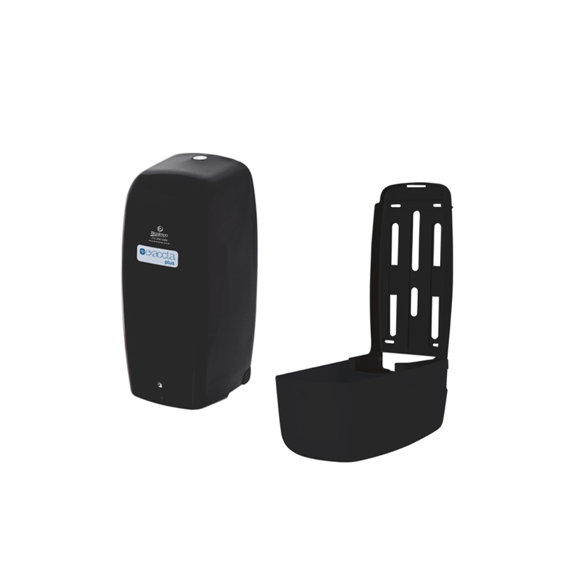 Dispenser Suporte Higienico Interfolhado Preto Exaccta Plus 106892