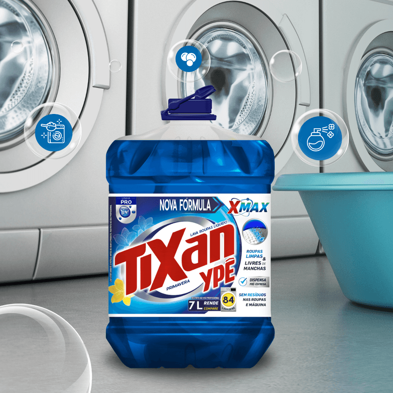 Lava-Roupas Lavanderia Profissional Tratamento Intensivo de Roupas e Tecidos 7L Tixan Ype 103354