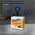 Embalagem Comemorativa Guardanapo Folha Simples  50 Unidades Santepel 101186