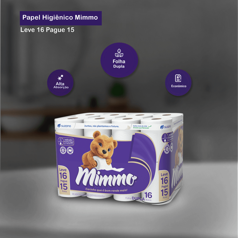 Papel Higienico 30m Leve 16 Mimmo 105674