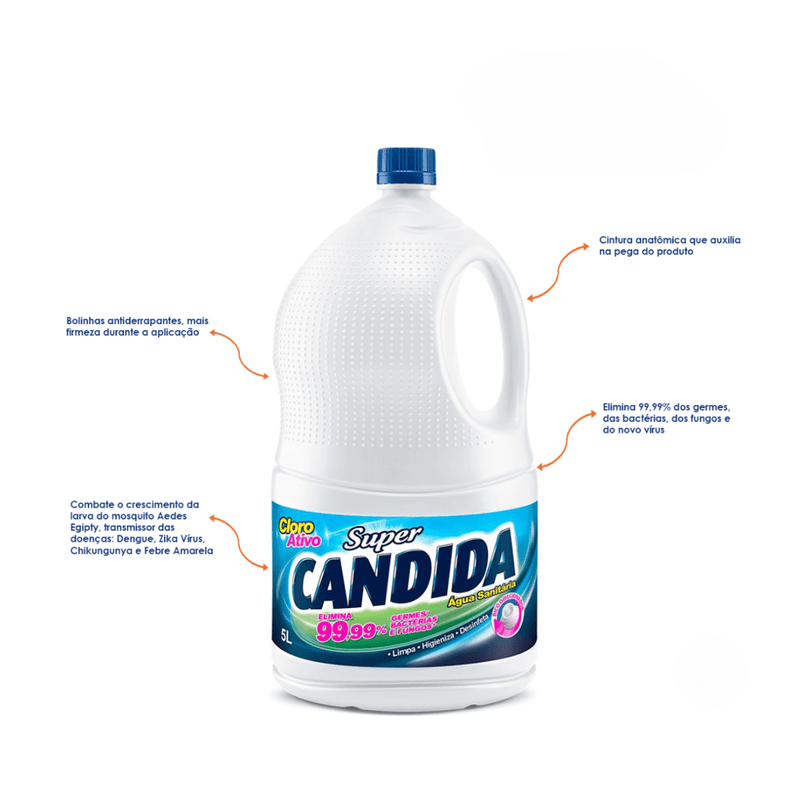 Agua Sanitaria Elimina Germes , Bacterias e Fungos 5L 107194