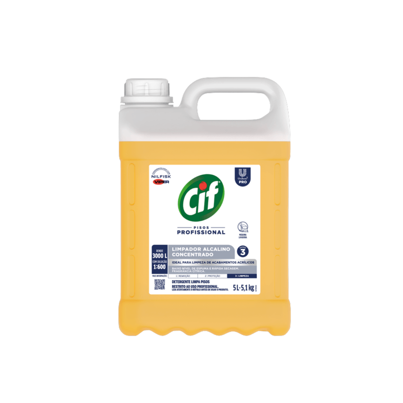 Limpa Pisos Alcalino para Maquinas Automatizadas 5L Cif 103709