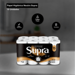 Papel Higienico Folha Tripla 20m Alta Absorcao 16 rolos Supra 103729