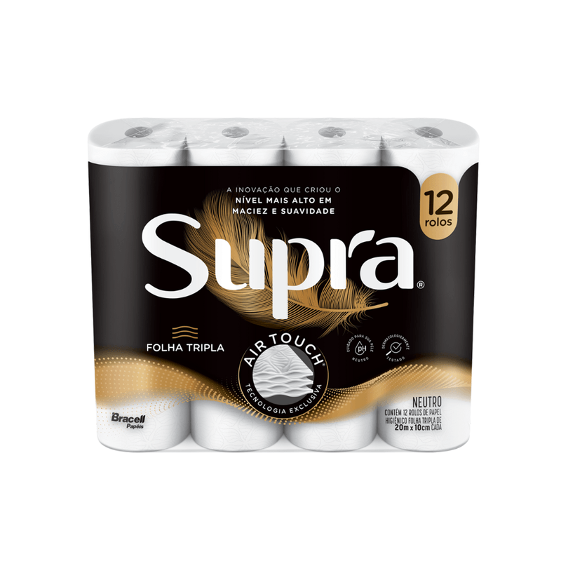Papel Higienico Folha Simples 12 unidades Supra 103727
