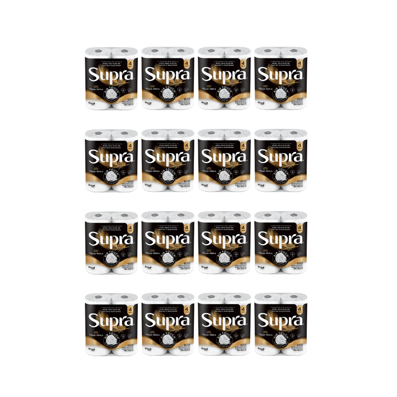 Papel Higienico Folha Tripla 20m 16x4 Supra 103724